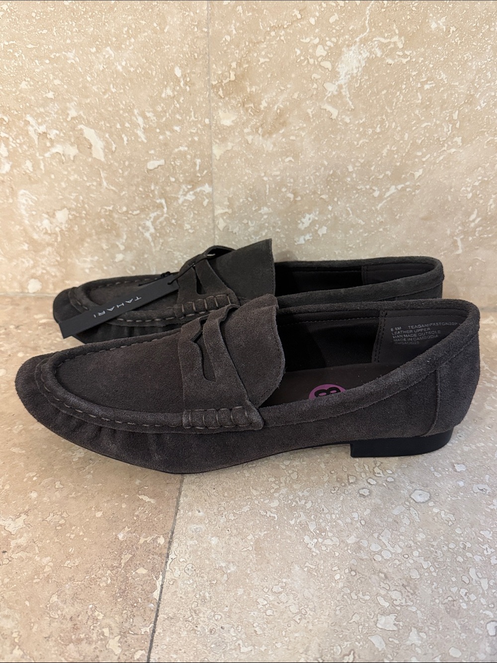 TAHARI Teagan Slide On Suede Loafer NWT 8.5